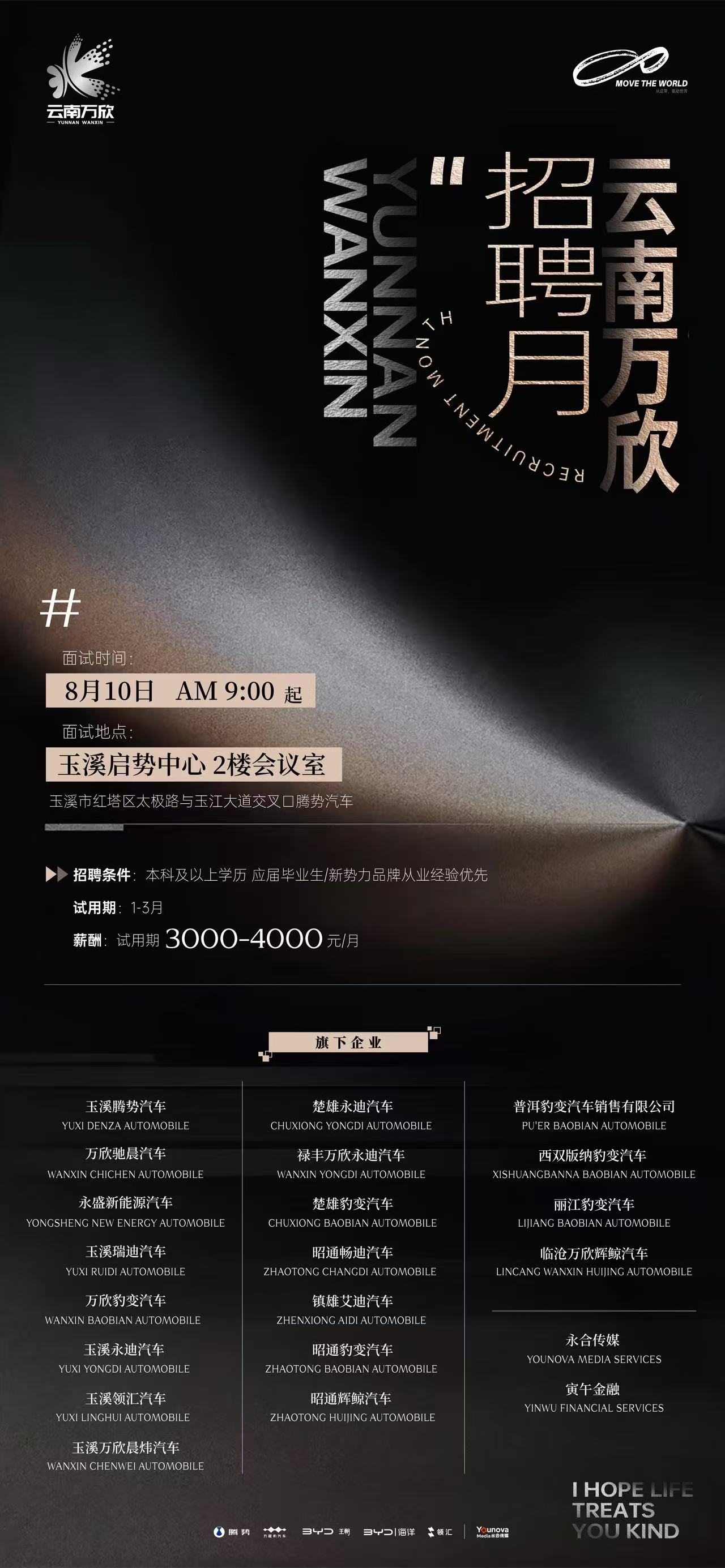 门店管理培训生 招聘海报